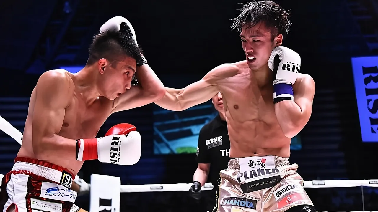 Toki Tamaru & Kazuki Osaki in the ring.