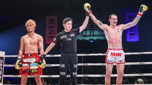 Kickboxing Rankings September 2025 — Chadd Collins Scores From Behind Victory to Defend RISE Title Against Kento Haraguchi poster