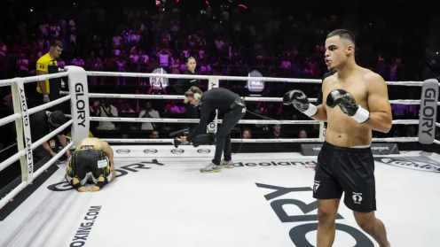 Kickboxing Rankings September 2024 — Cem Caceres Knocks Out Stefan Latescu With Picture Perfect Hook To The Body poster