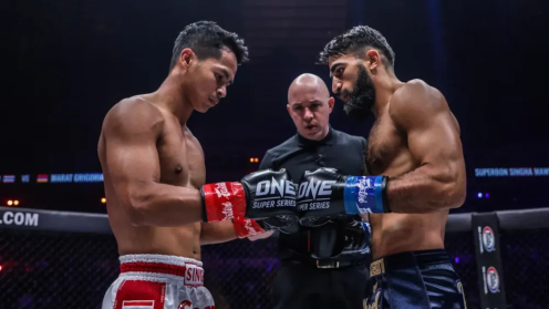 Interim Featherweight Title Fight Between Superbon and Marat Grigorian Set to Headline ONE Friday Fights 58 on April 5 poster