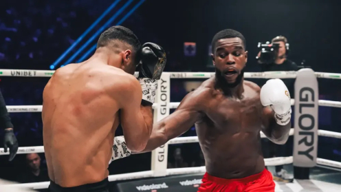 Donegi Abena Set to Defend GLORY Light Heavyweight Title Against Tarik Khbabez on March 9 poster