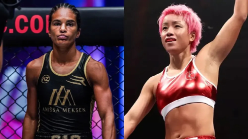 Anissa Meksen Breaks Silence, Welcomes K-1 Champion KANA's Challenge and Invites Her to Fight in ONE Championship poster