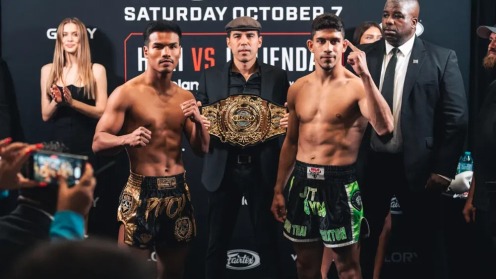 GLORY 89 Weigh-in Results: Badr Hari and Uku Jurjendal Ready for Showdown in Burgas. Taveres vs. Stoica Turns into Catchweight Bout poster