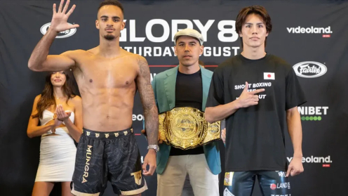 GLORY 87 Weigh-in Results: All Fighters Make Weight, Tyjani Beztati to Defend His Title Against Shootboxing Ace Kaito in the Headlining Bout poster