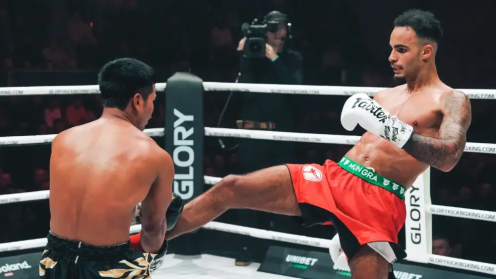 GLORY 84 Results: Tyjani Beztati Makes Dominant Third Lightweight Title Defense & Stops Petchpanomrung in the Fourth Round poster