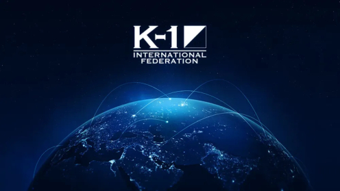 K-1 Obtains Global Trademark - Launches International Federation - "I Want to Run the Event as a Global Event" poster