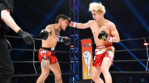 KNOCK OUT 2023 SUPER BOUT "BLAZE" Results: RIZIN Star Chihiro Suzuki Blitzes Marcos Rios, Former K-1 King Minoru Kimura Finishes Kuntap in 31 Seconds poster