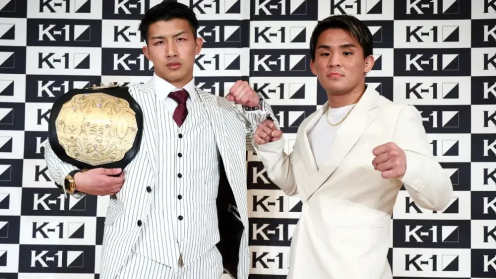Four K-1 Title Fights Official for K'Festa 6, Taio Asahisa Finally Rematches Yuki Yoza With the Lightweight Title on the Line poster
