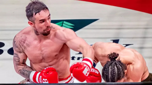 Former K-1 Super Welterweight Champion Minoru Kimura Signs With KNOCK OUT, "I Want to Fight With Elbows" poster