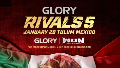 GLORY Announces Rivals 5 in Cooperation With War of Nations for Jan. 28 in Tulum, Mexico poster