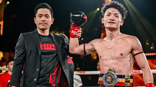 Koki Osaki Becomes Two-Sport World Champion, Captures Rajadamnern Title with Dramatic First-Round Turnaround Knockout photo